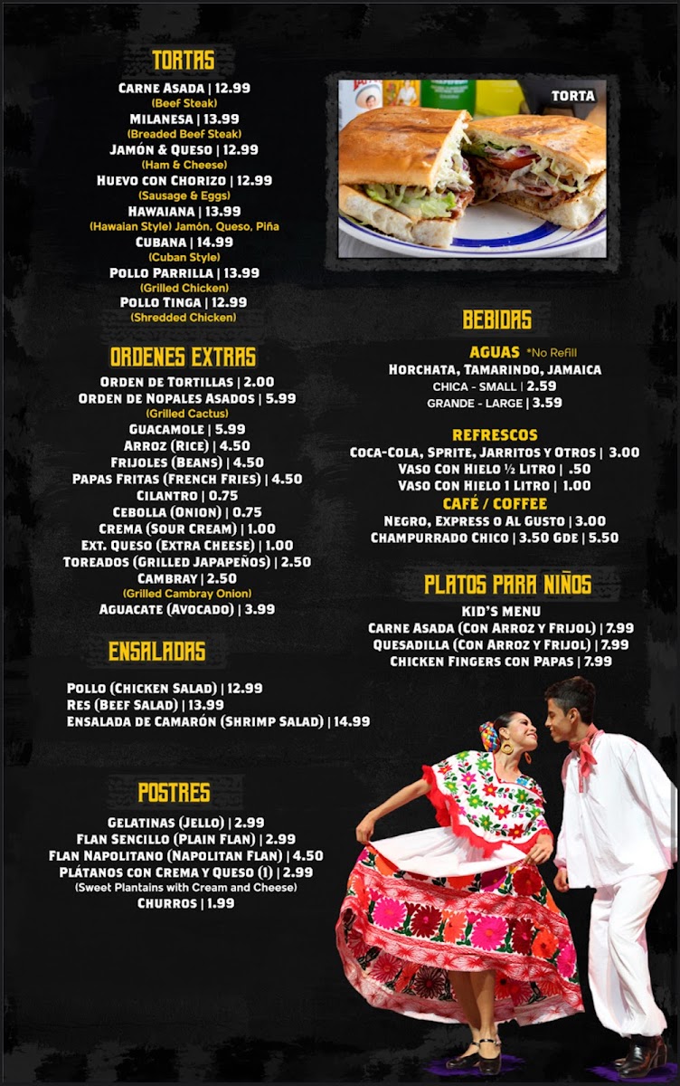 Taco Corner Menu - Image 1